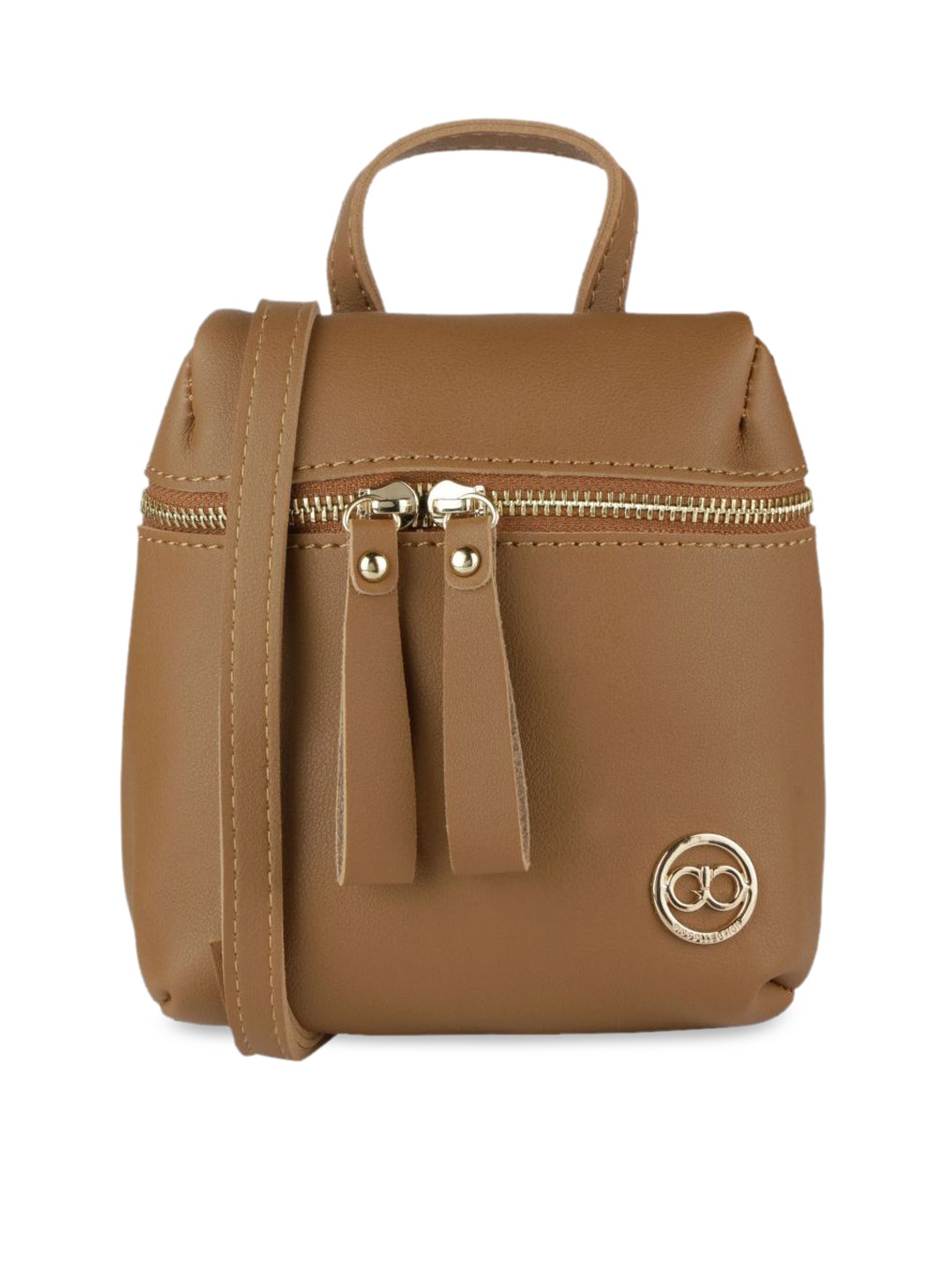 

GIO COLLECTION Women Brown Solid Backpack
