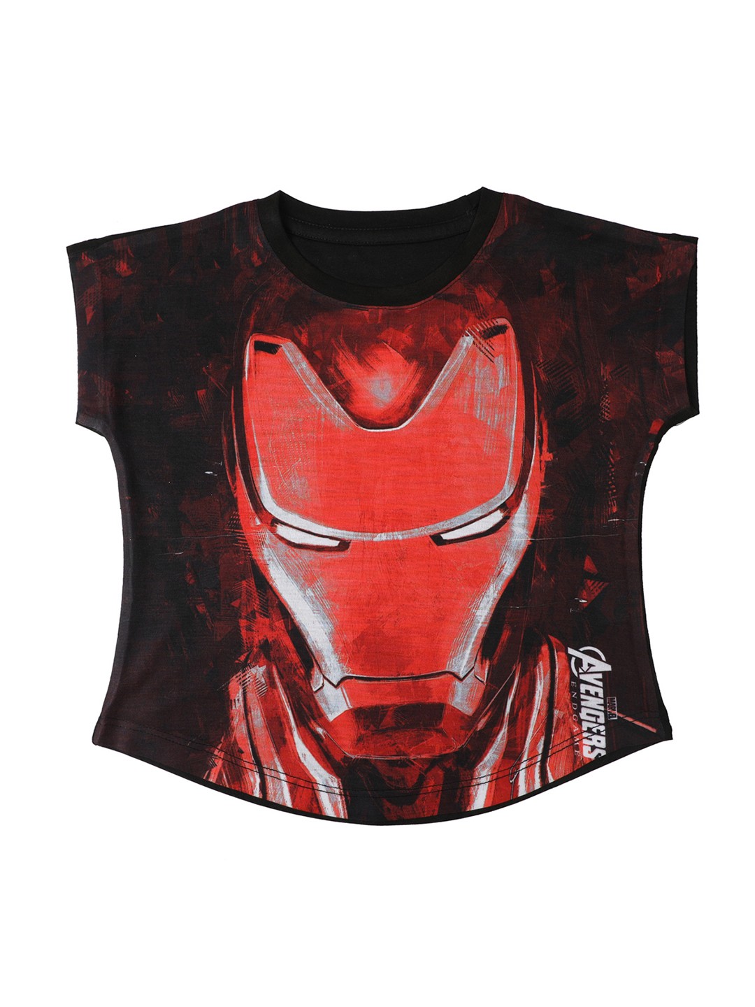 

Marvel by Wear Your Mind Girls Black & Red Printed Top