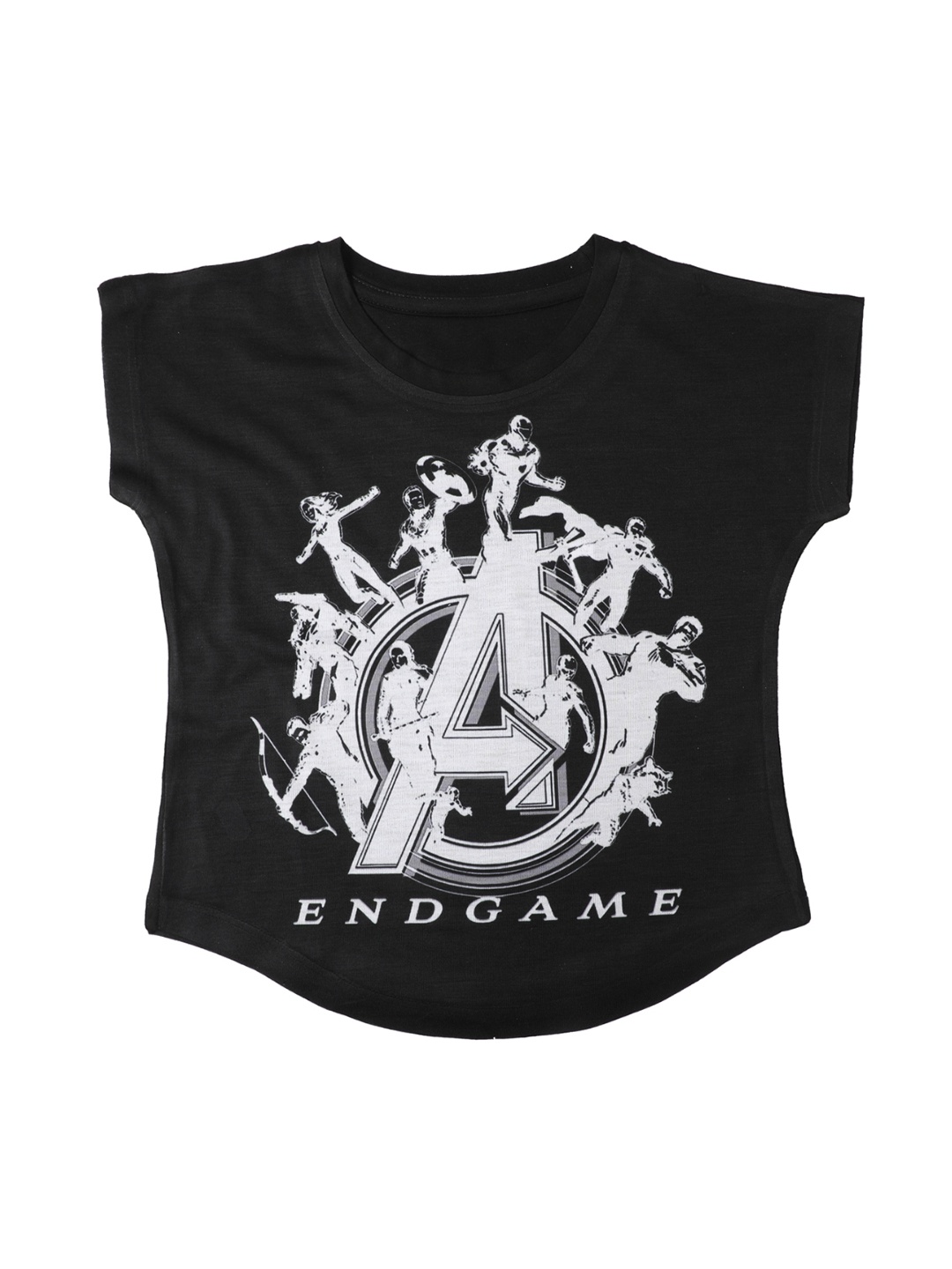 

Marvel by Wear Your Mind Girls Black Printed Top