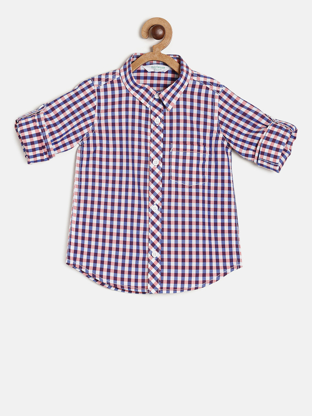 

MINI KLUB Boys Multicoloured Casual Shirt, Pink