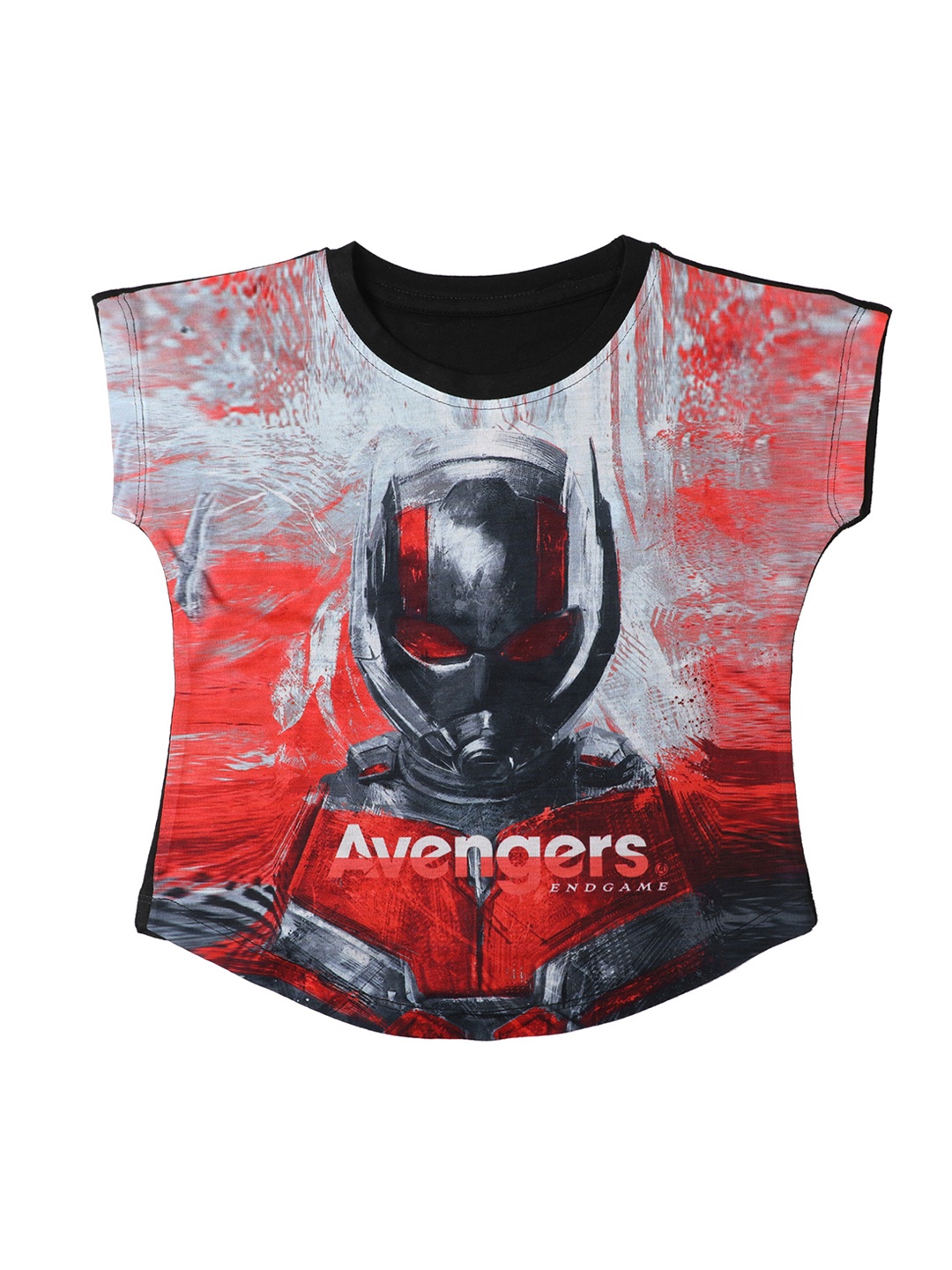 

Marvel by Wear Your Mind Girls Grey & Black Printed Top