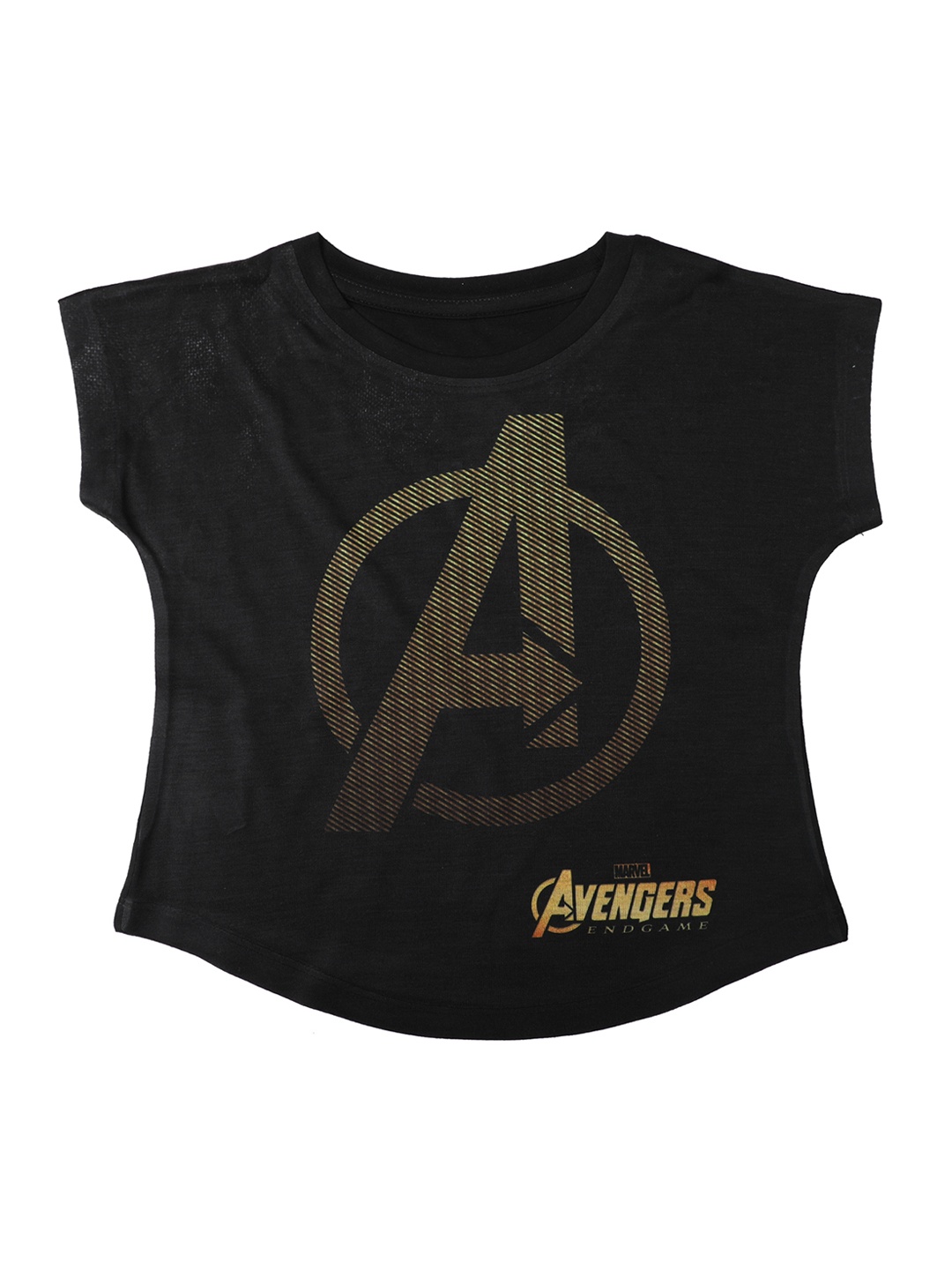

Marvel by Wear Your Mind Girls Black Printed Top