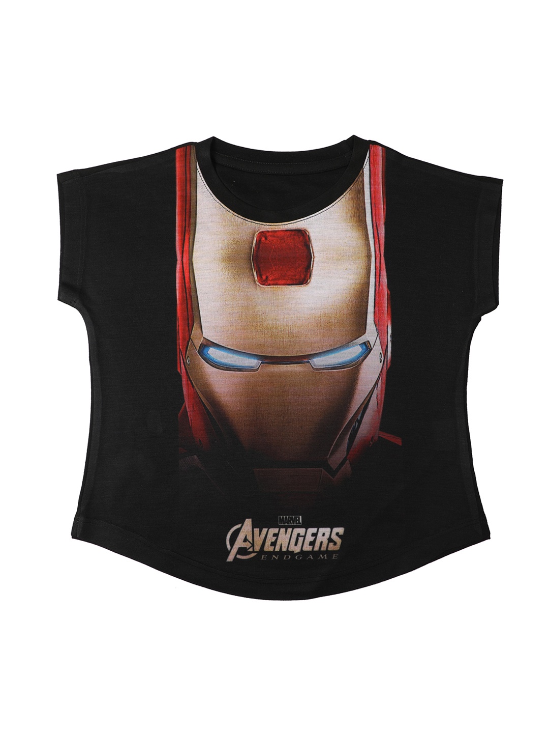 

Marvel by Wear Your Mind Girls Black Printed Top
