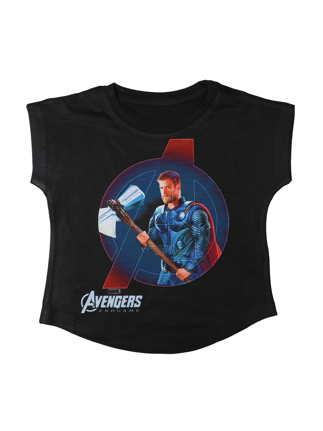 

Marvel by Wear Your Mind Girls Black Printed Top