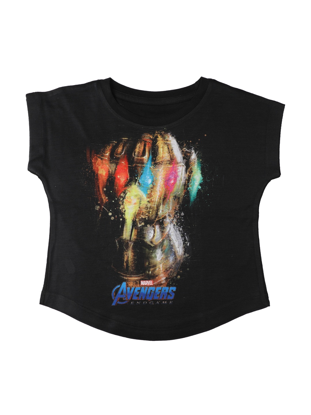 

Marvel by Wear Your Mind Girls Black Printed Top