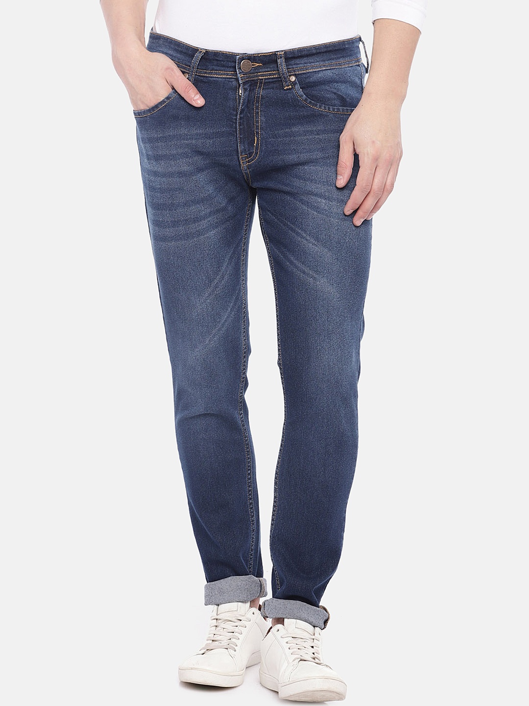 

High Star Men Blue Slim Fit Mid-Rise Clean Look Stretchable Jeans