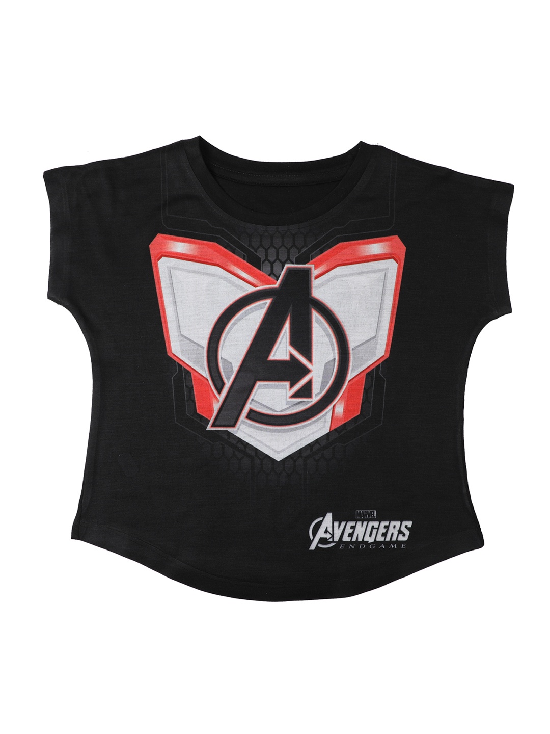

Marvel by Wear Your Mind Girls Black Printed Top