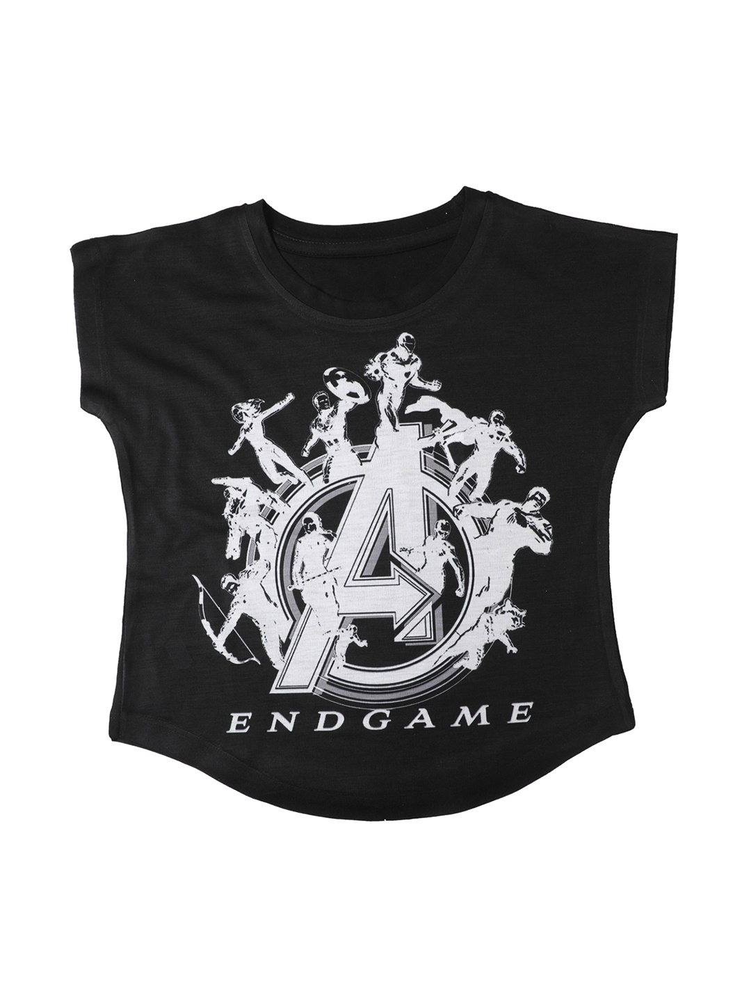 

Marvel by Wear Your Mind Girls Black Printed Top