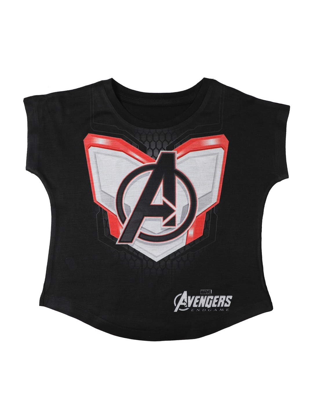 

Marvel by Wear Your Mind Girls Black Printed Top