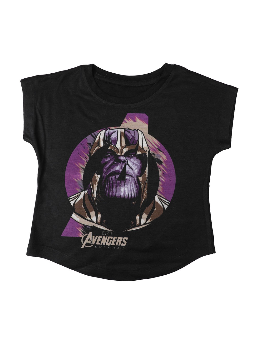 

Marvel by Wear Your Mind Girls Black Printed Top