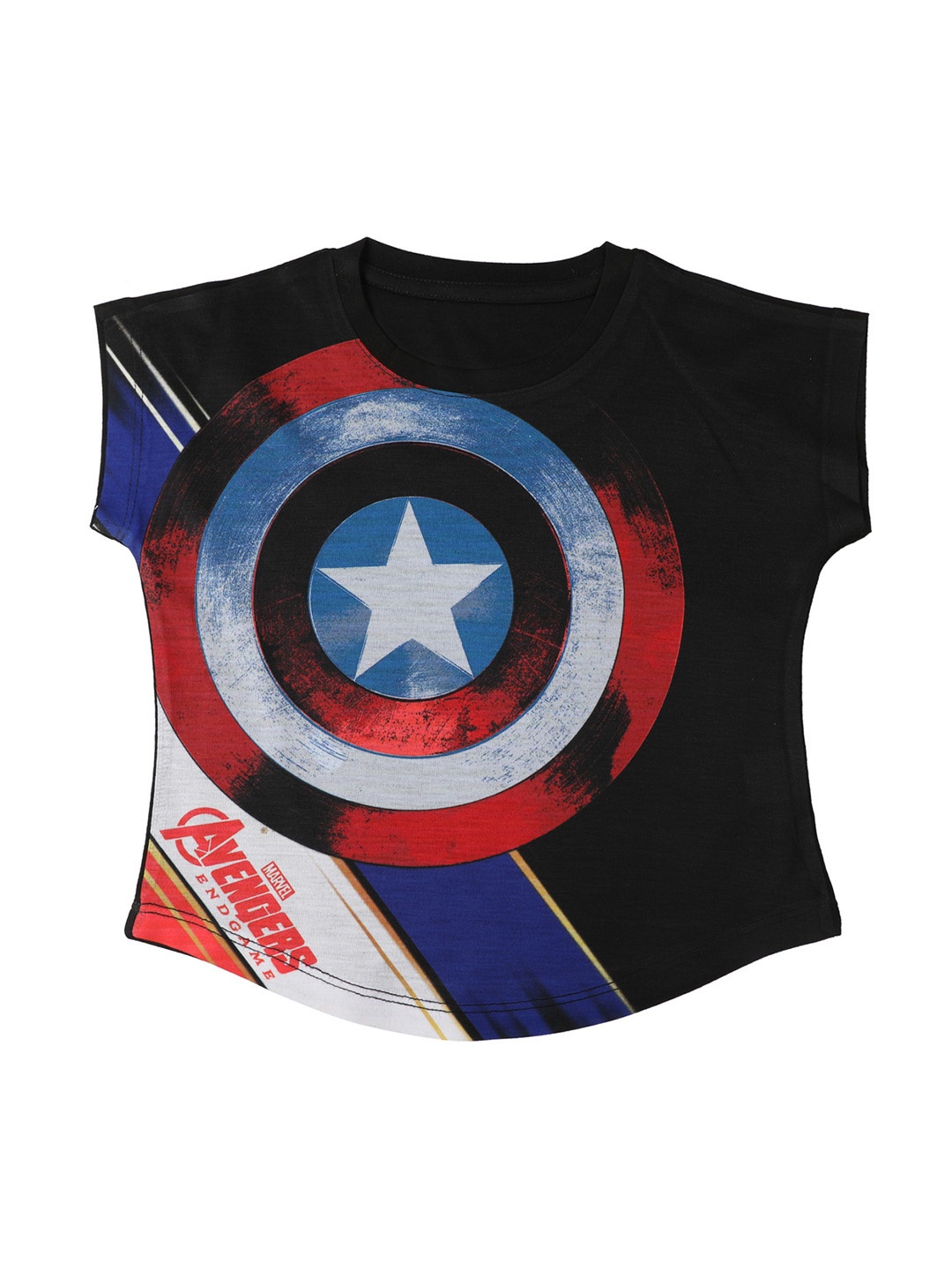 

Marvel by Wear Your Mind Girls Black Printed Top