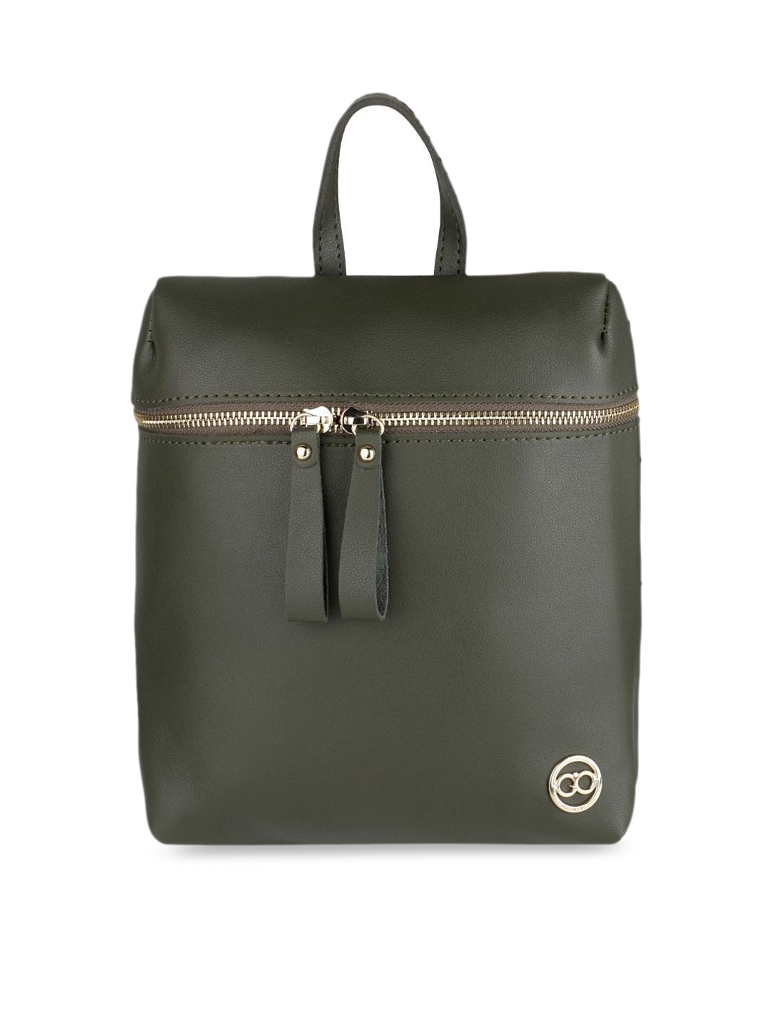 

GIO COLLECTION Women Green Solid Backpack