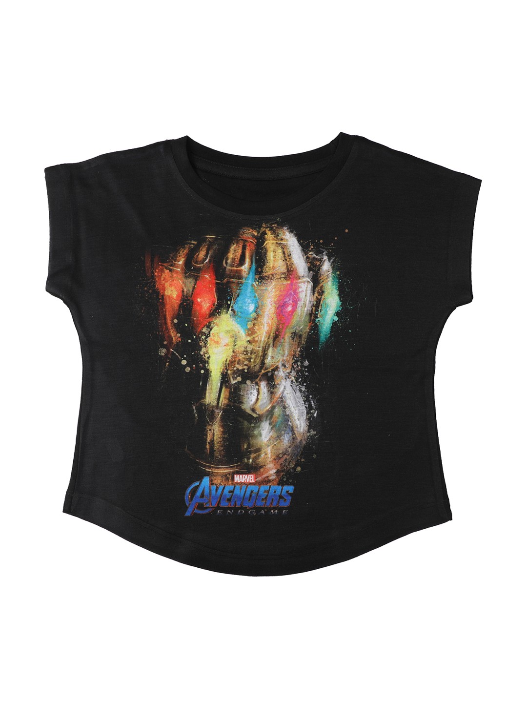 

Marvel by Wear Your Mind Girls Black Printed Top