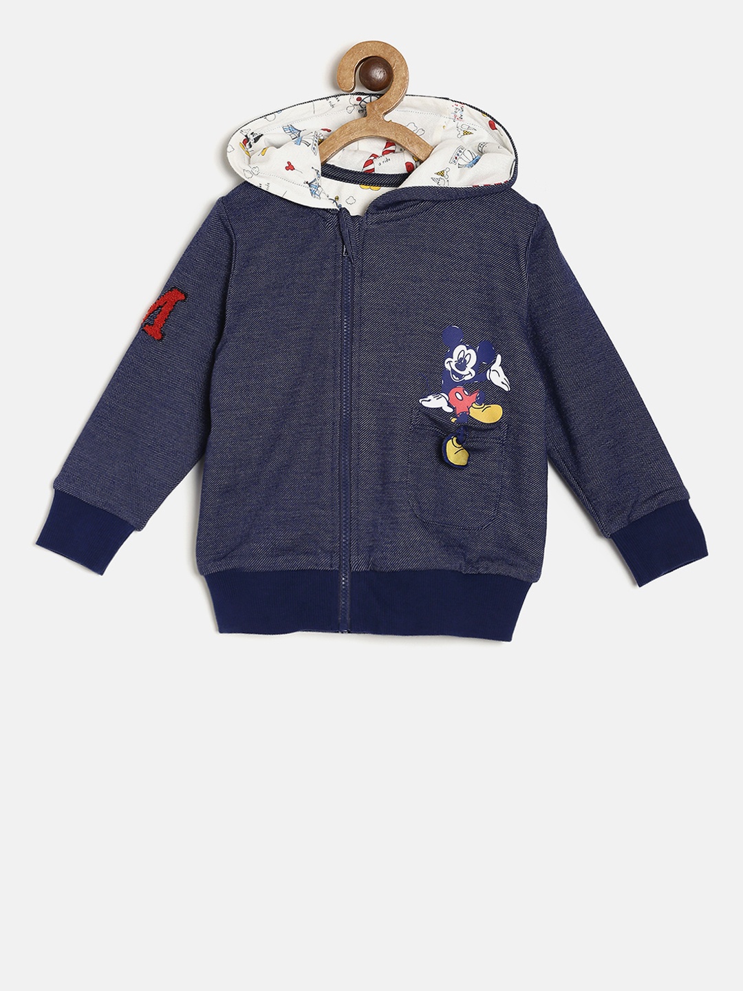 

MINI KLUB Unisex Navy Blue Disney Solid Sweatshirt