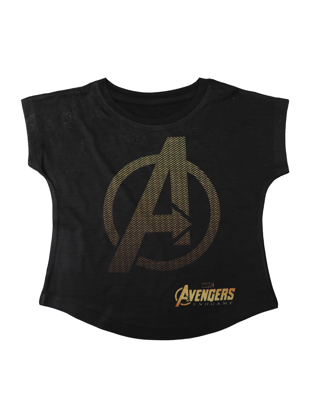 

Marvel by Wear Your Mind Girls Black Printed Top