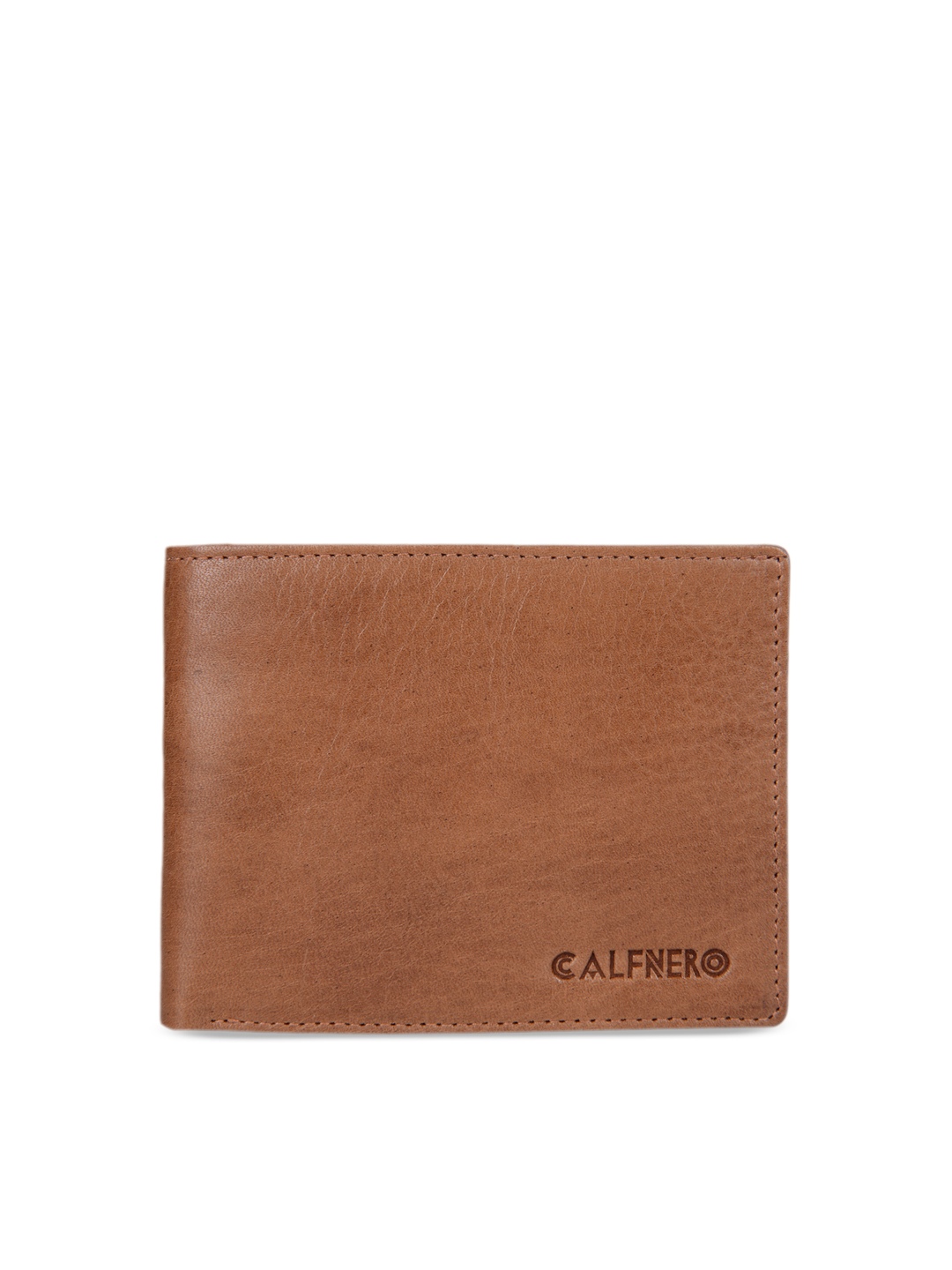 

CALFNERO Men Brown Solid Two Fold Leather Wallet
