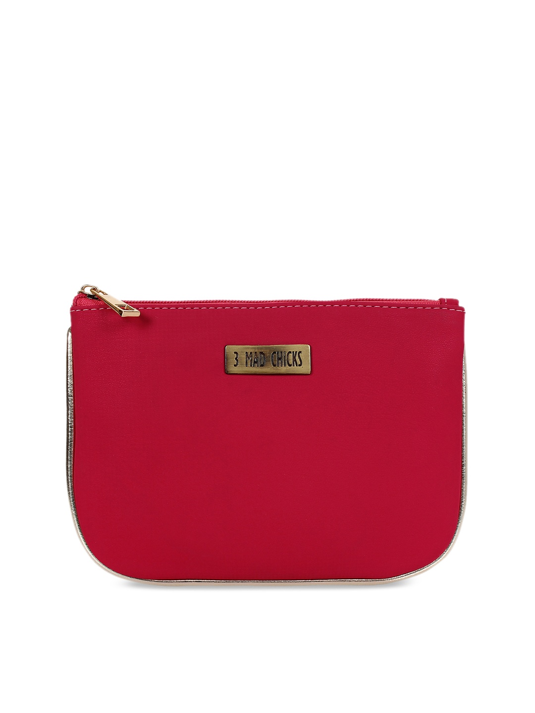 

3 Mad Chicks Coral Pink Solid Clutch