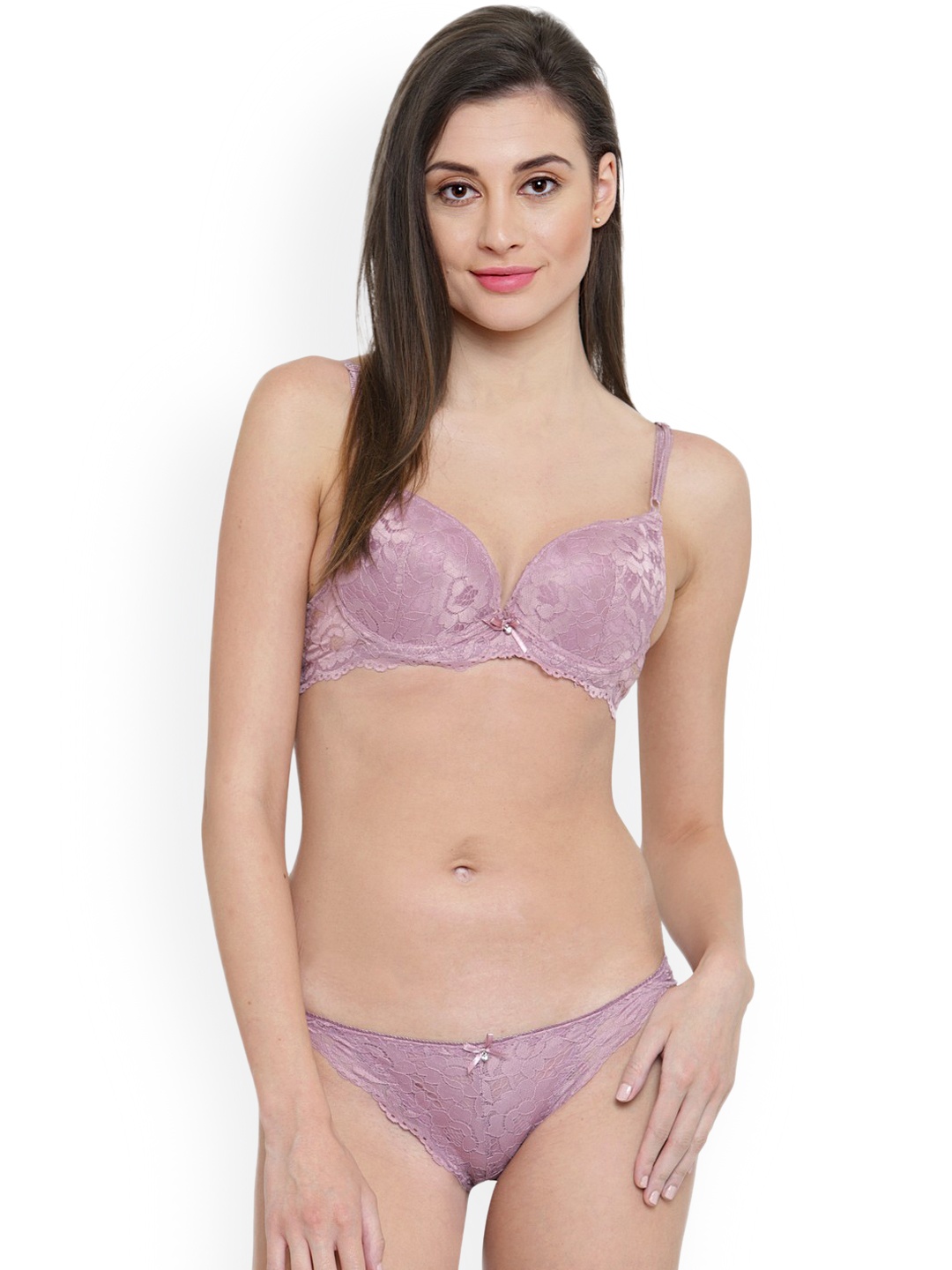 

PrettyCat Women Purple Lace Lingerie Set PC-ST-1-5077