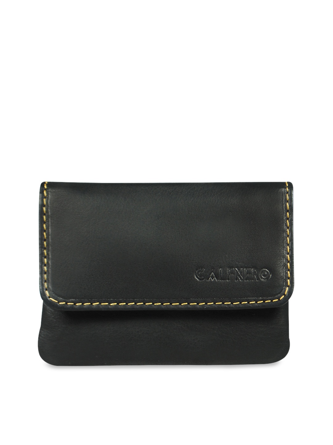 

CALFNERO Unisex Black Solid Money Clip