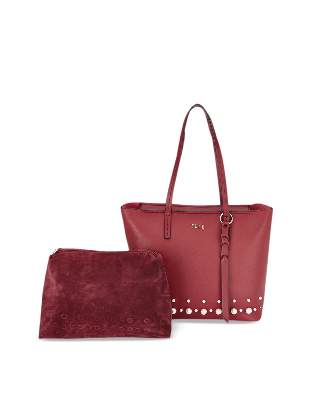 

ELLE Red Embellished Shoulder Bag