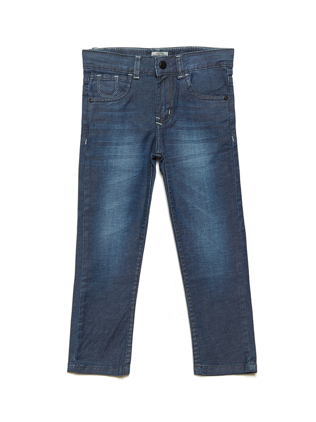 

TALES & STORIES Boys Blue Slim Fit Mid-Rise Clean Look Jeans