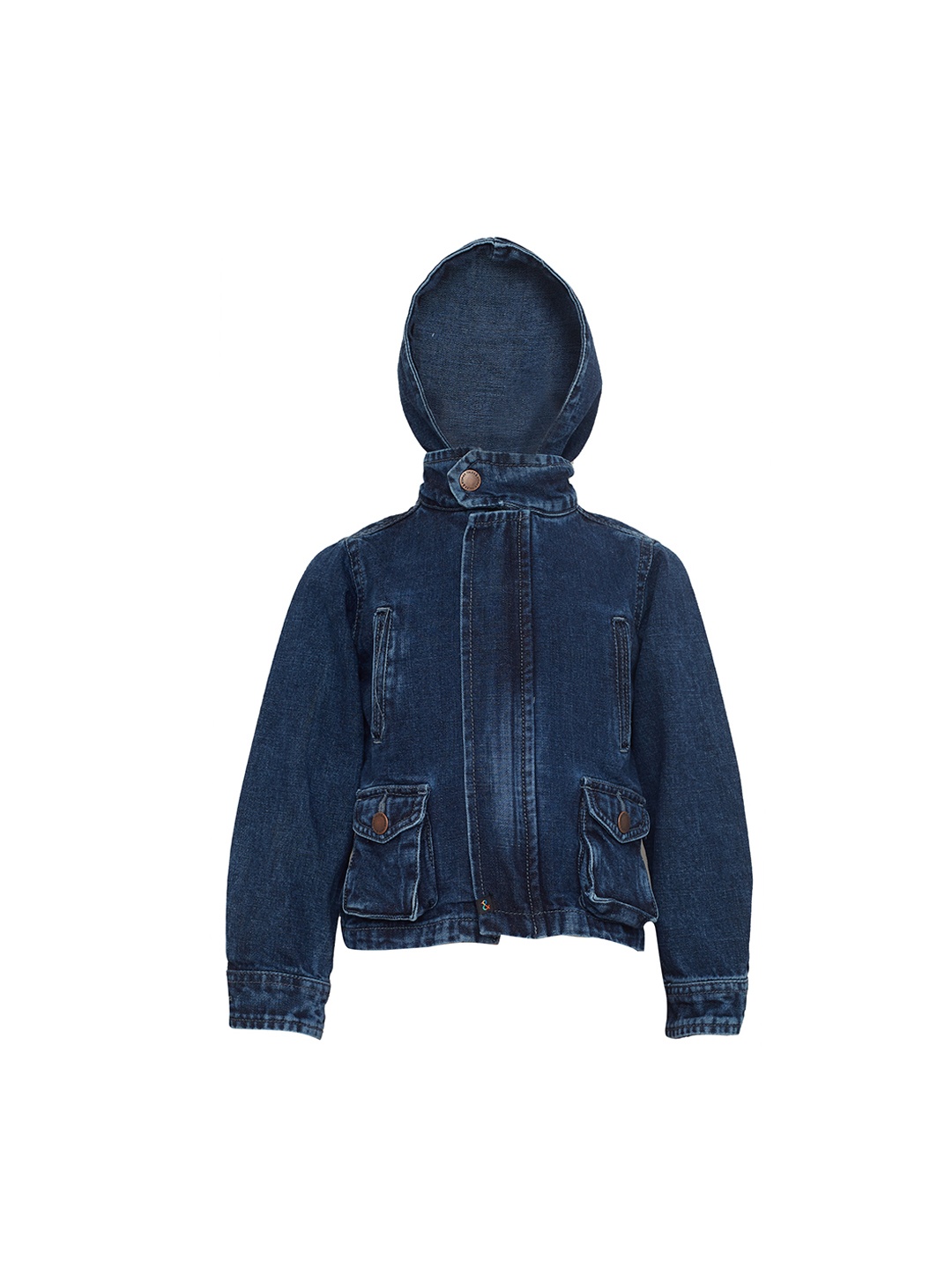

TALES & STORIES Boys Blue Solid Denim Jacket