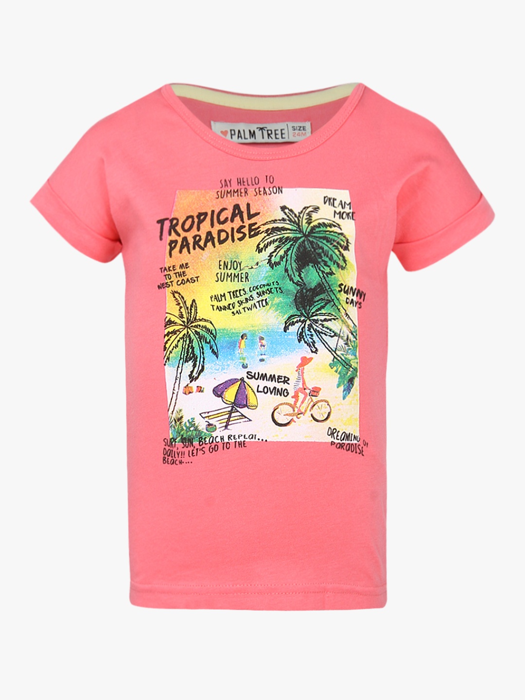 

Pink Casual Pure Cotton Top