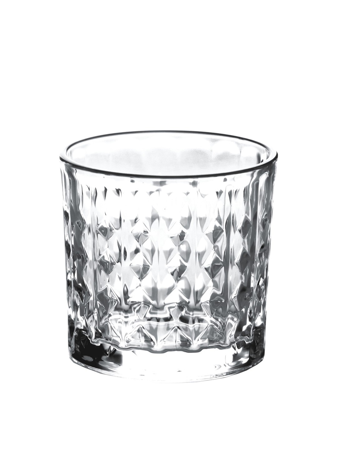 GOODHOMES Set of 12 Transparent Whisky Glasses 320 ml each