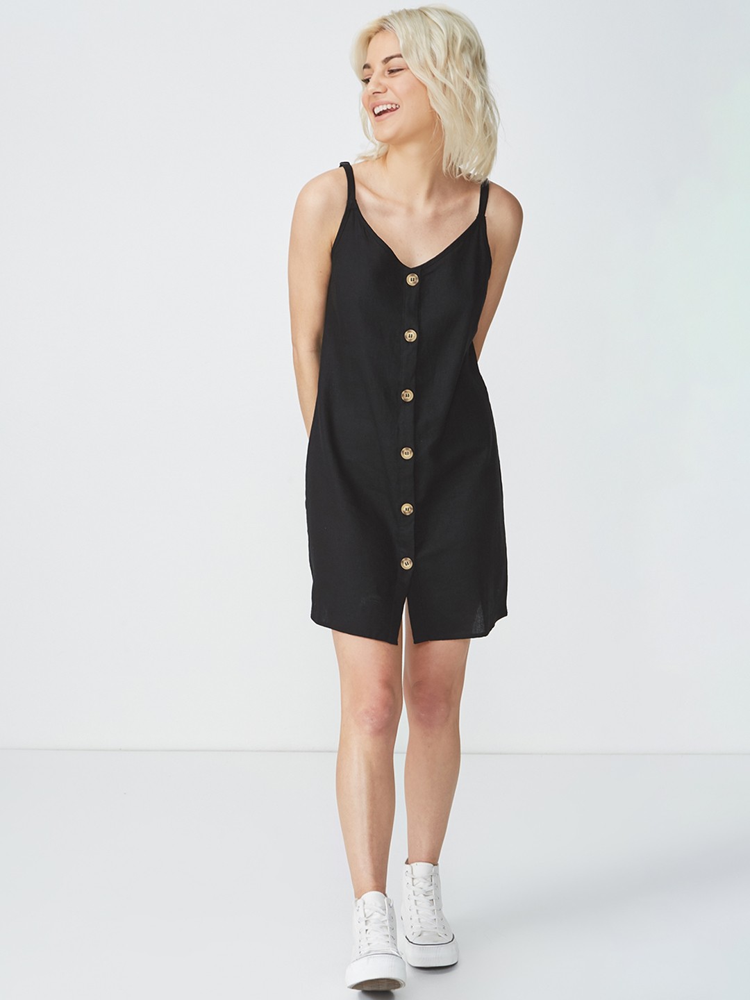 

COTTON ON Women Black A-Line Dress