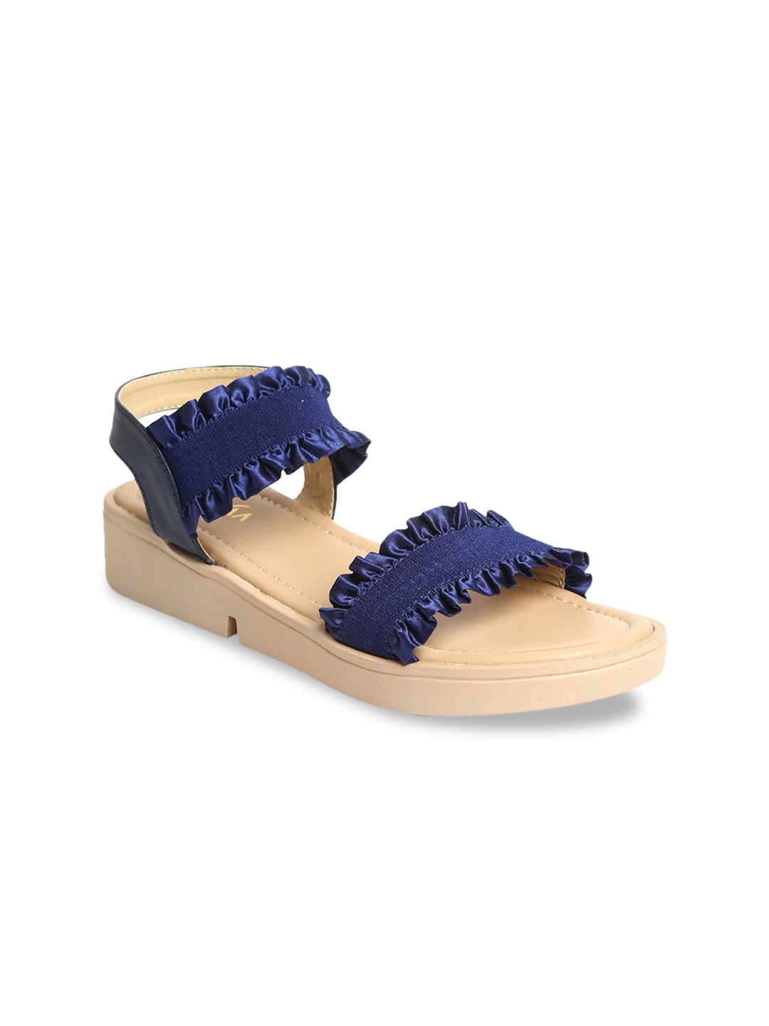 

VALIOSAA Women Blue Solid Sandals