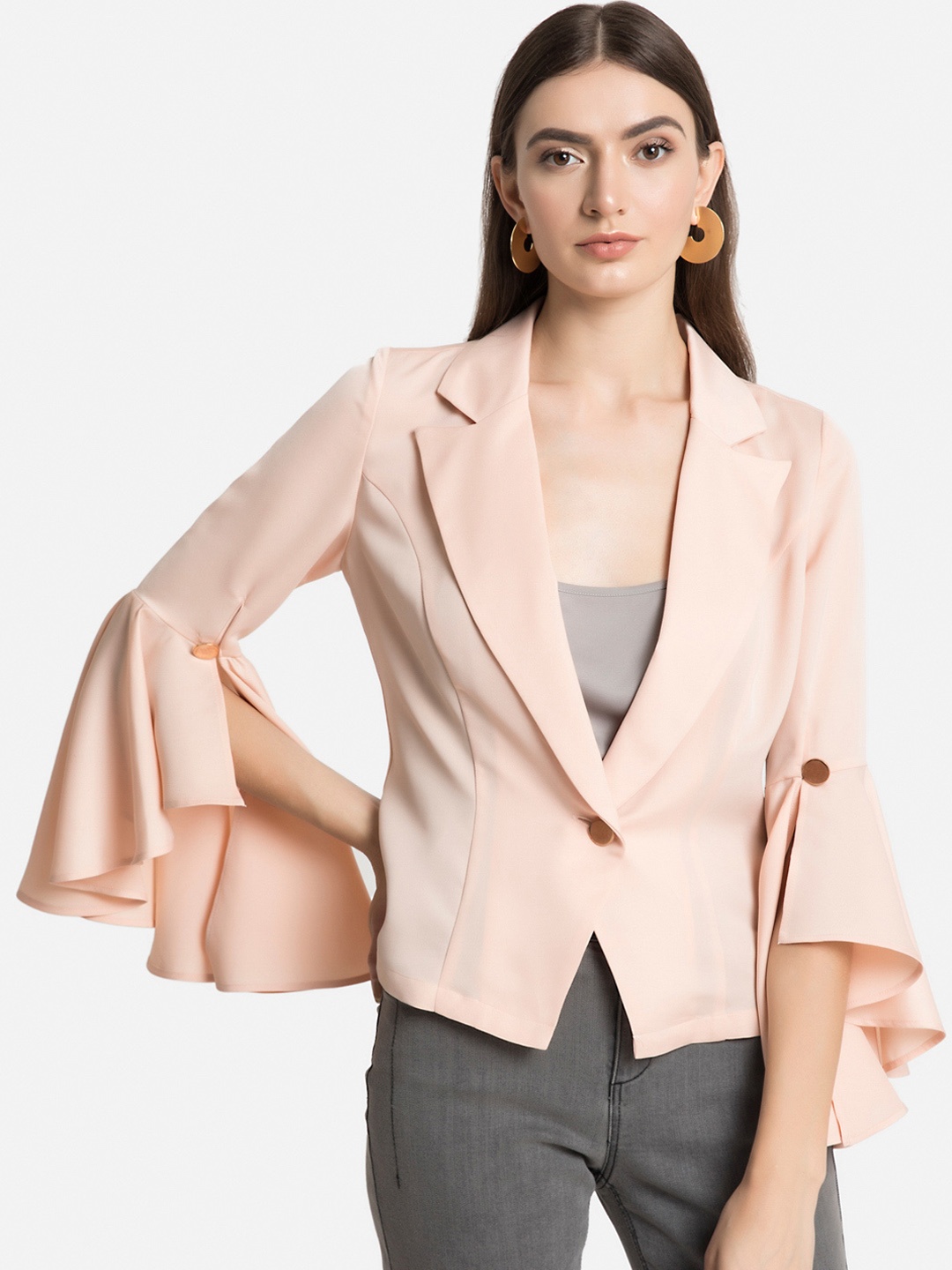

Kazo Women Peach Blazer