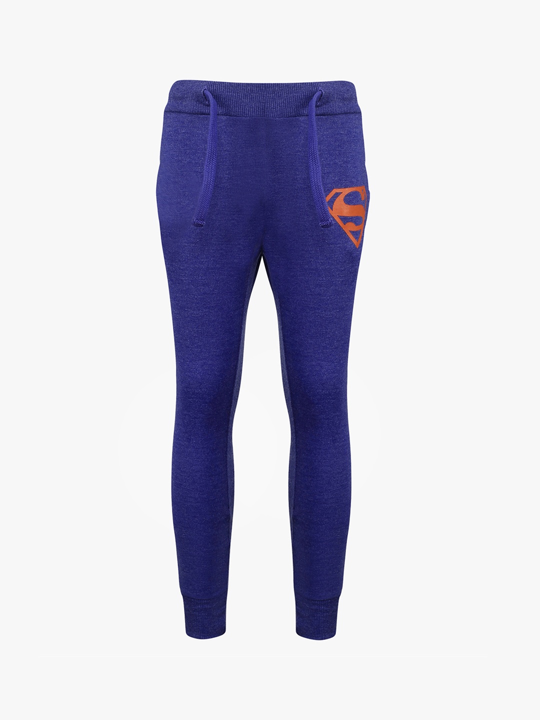 

Kids Ville Boys Blue Superman Printed Joggers, Navy blue