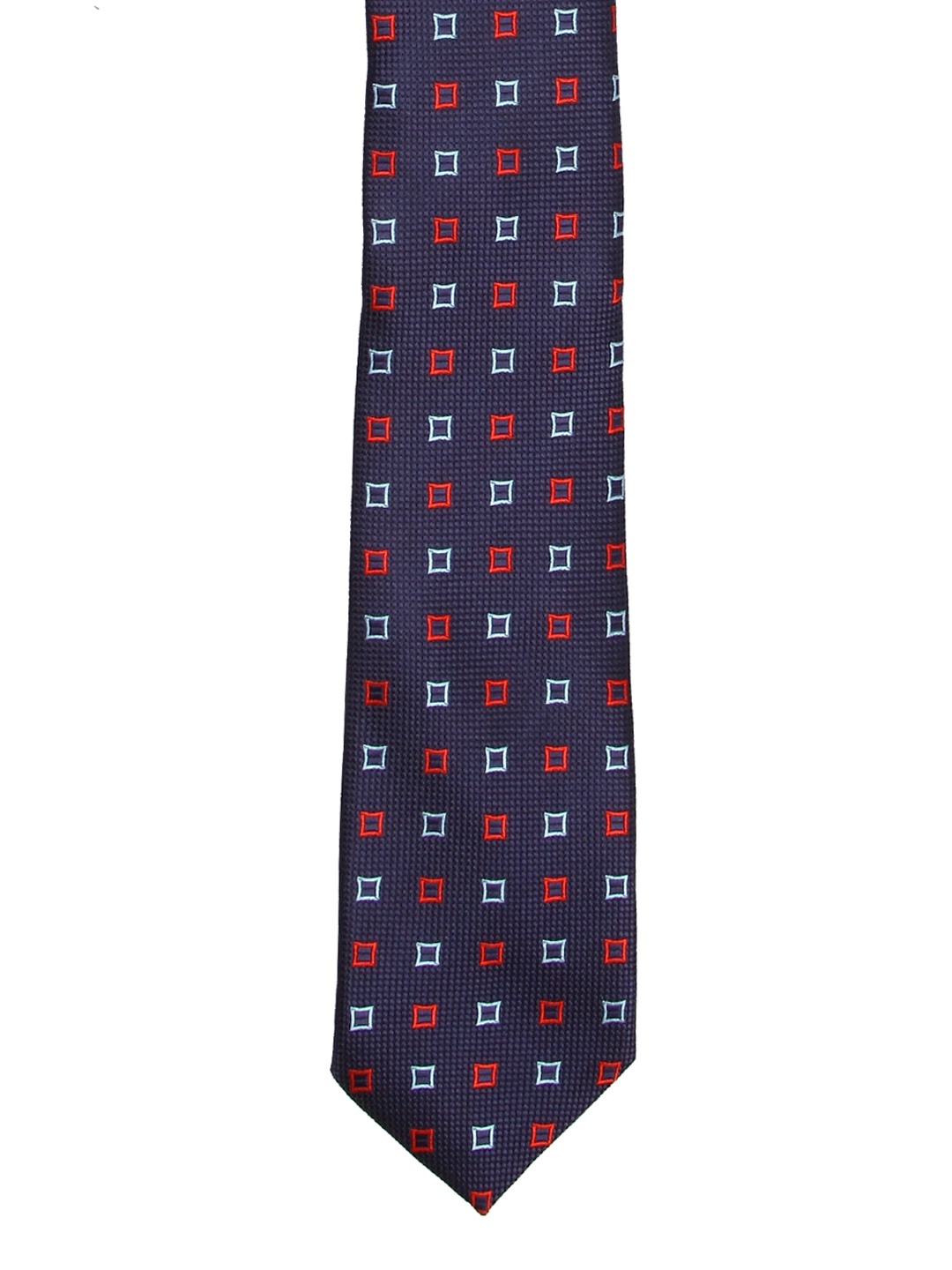 

Tossido Blue & Red Woven Design Broad Tie