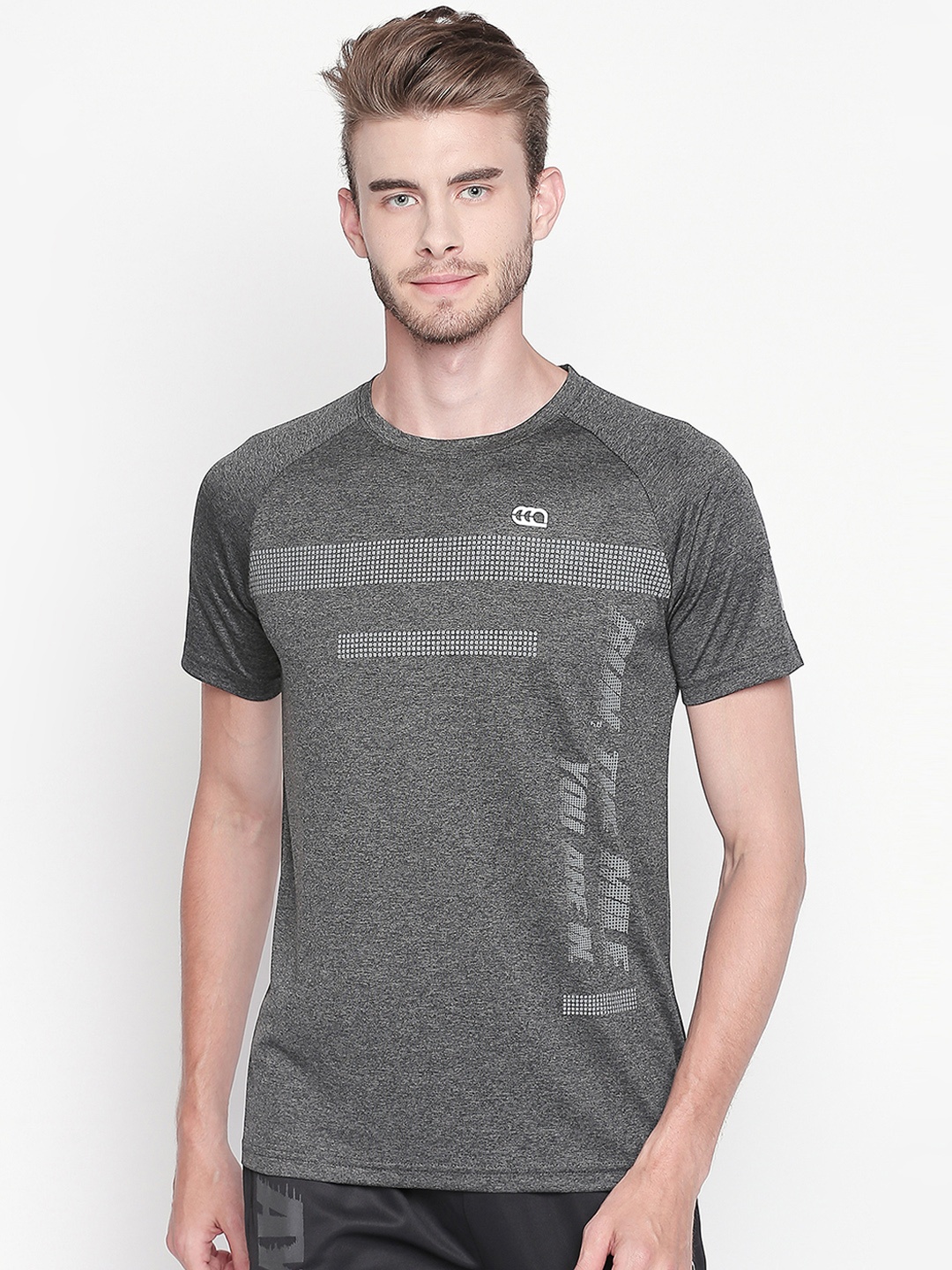

Ajile by Pantaloons Men Grey Printed Round Neck T-shirt