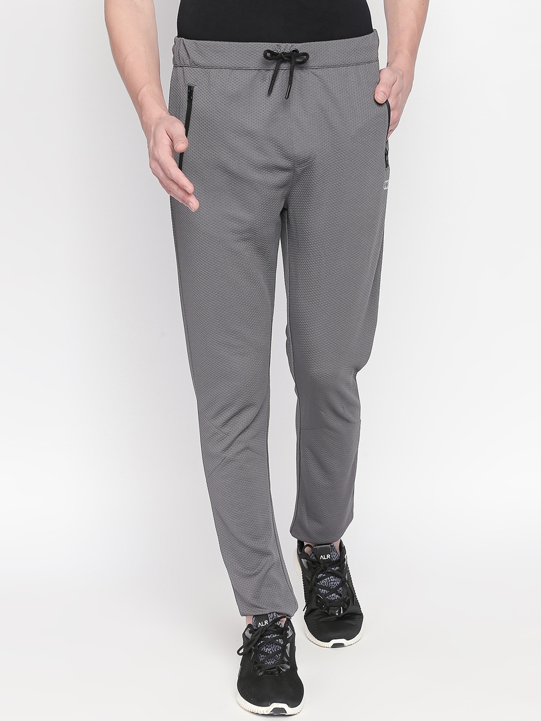 

Ajile by Pantaloons Men Grey Solid Slim-Fit Trackpant