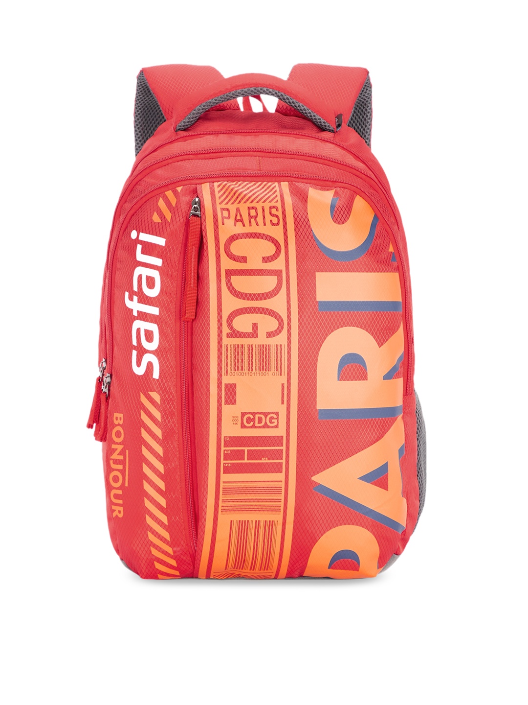 

Safari Unisex Red Typography Backpack