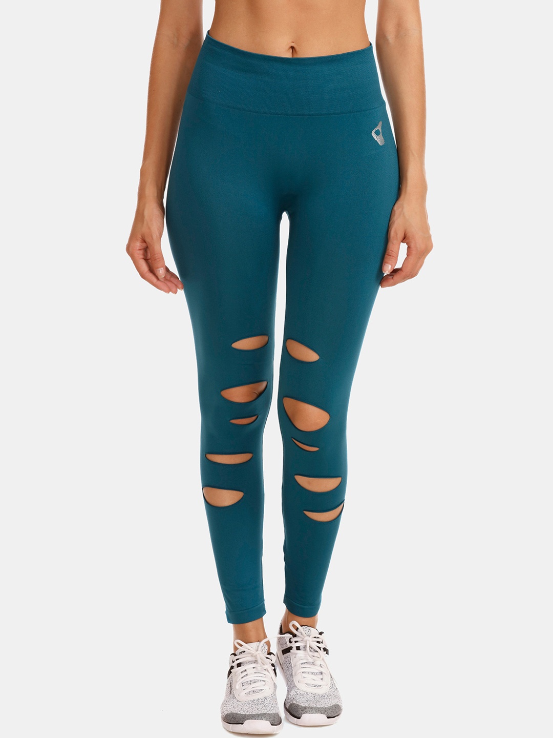 

Zelocity by Zivame Women Blue Solid Ankle-Length Leggings