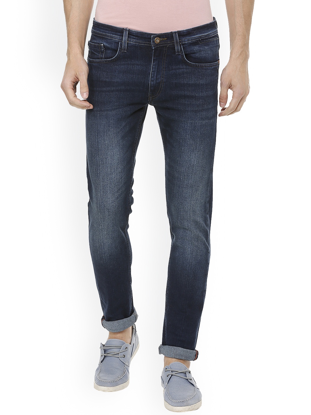 

Allen Solly Men Blue Skinny Fit Mid-Rise Clean Look Stretchable Jeans