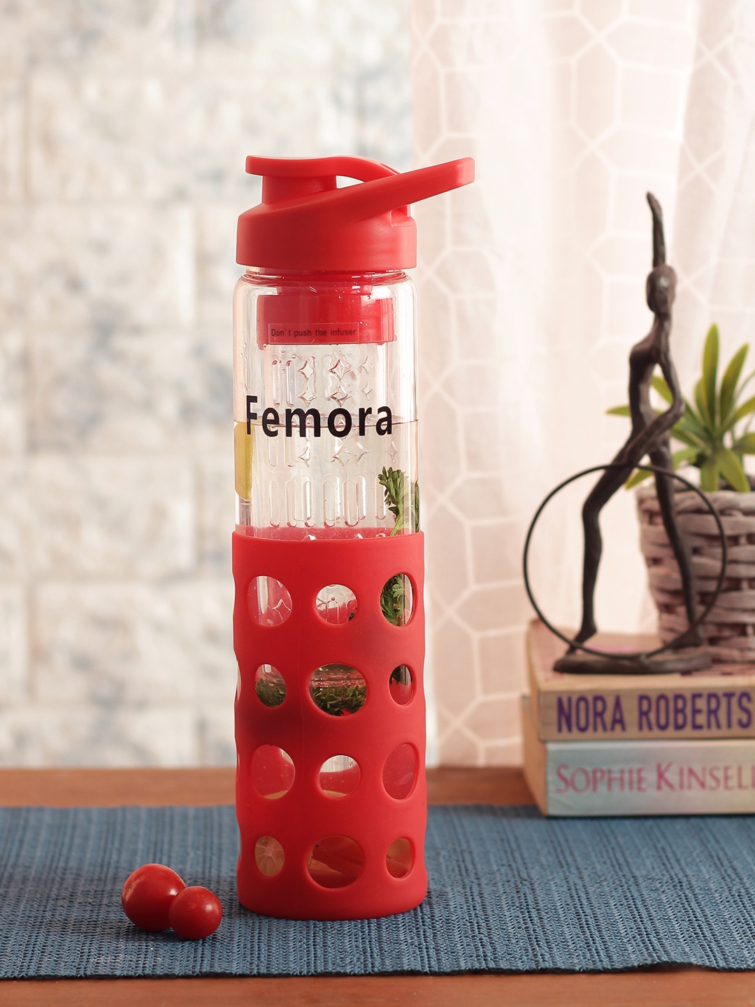 

Femora Red & Transparent Bottle with Gripper 700ml