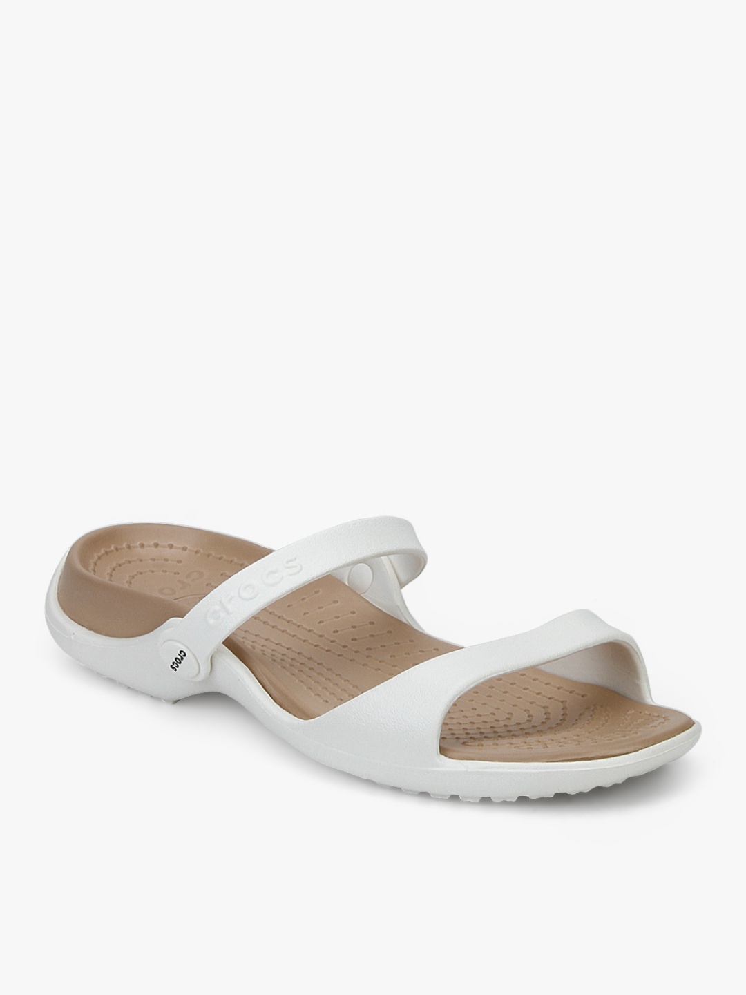

Crocs Women Off-White Solid Open Toe Flats