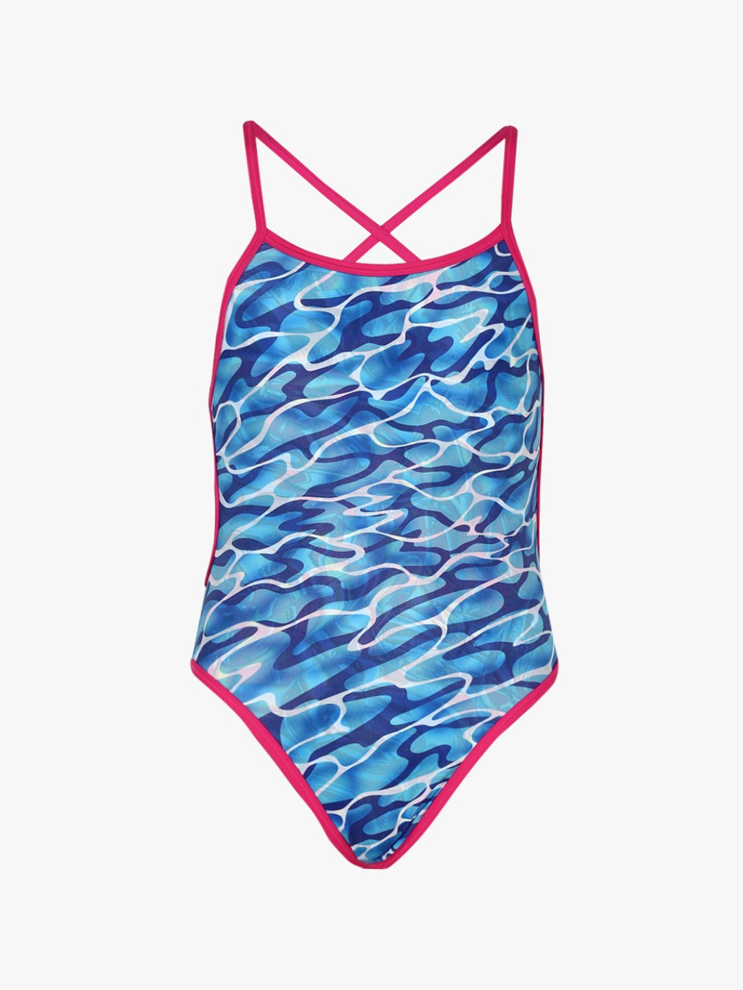 

Blue Printed Swimwear