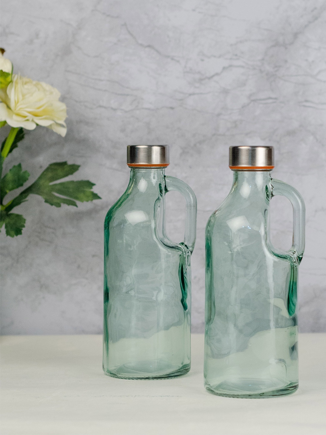 

GOODHOMES Set of 2 Green Water Bottles