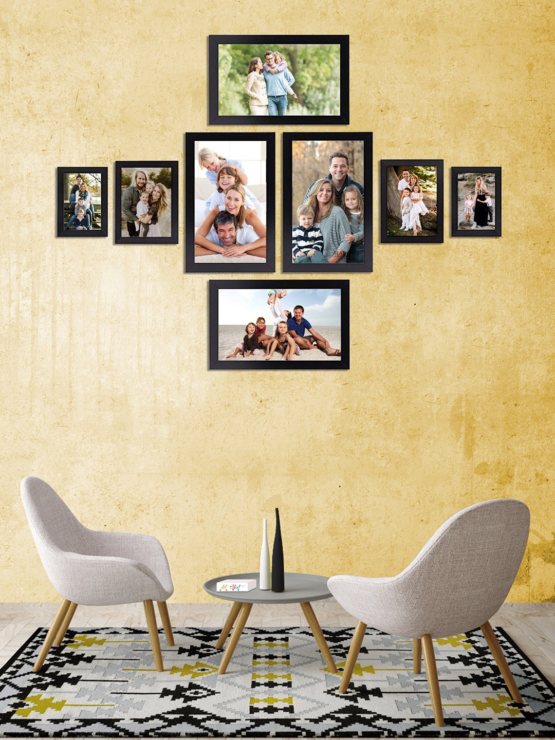 

Art Street Set of 8 Black Solid Individual Photo Frames