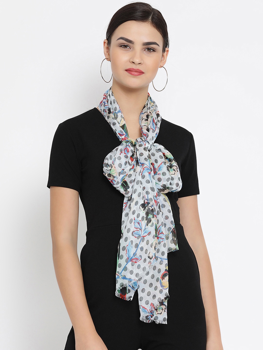 

SHINGORA Women Blue Printed Stole