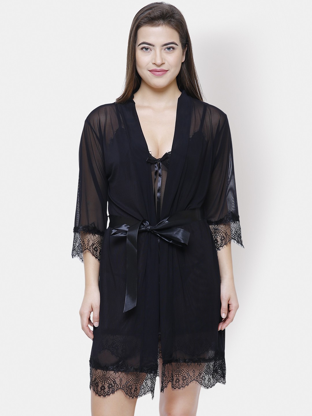 

FashionRack Black Solid Baby Doll 11260