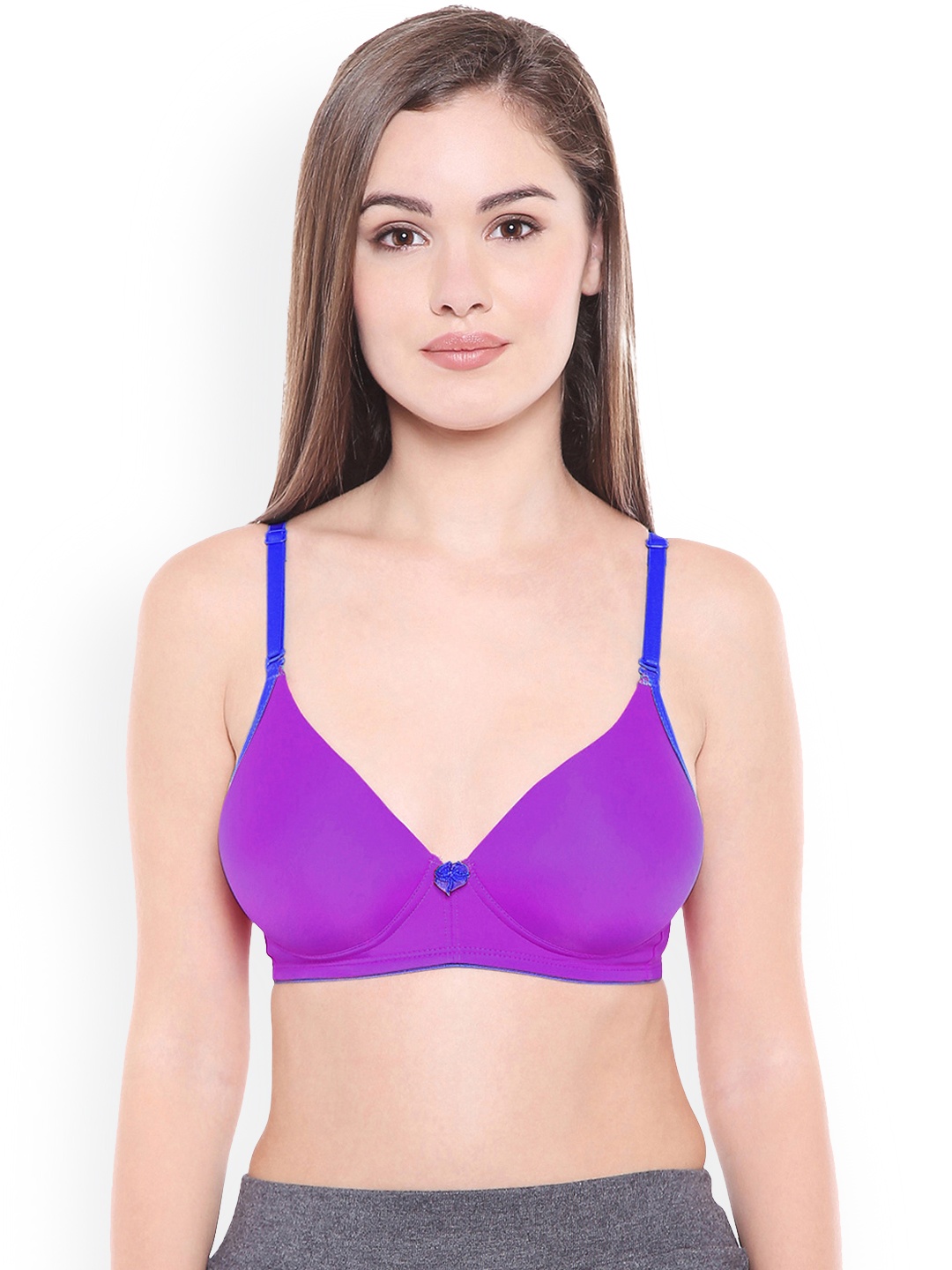 

Bodycare Assorted Solid Non-Wired Heavily Padded Push-Up Bra E6568DMAPCK