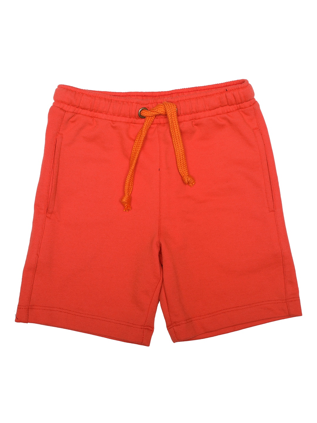 

Wear Your Mind Boys Orange Solid Regular Fit Regular Shorts