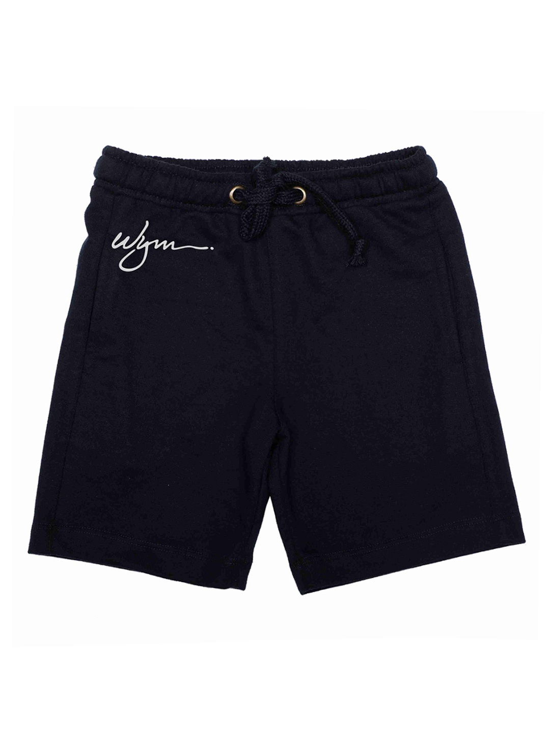 

Wear Your Mind Boys Navy Blue Solid Regular Fit Regular Shorts