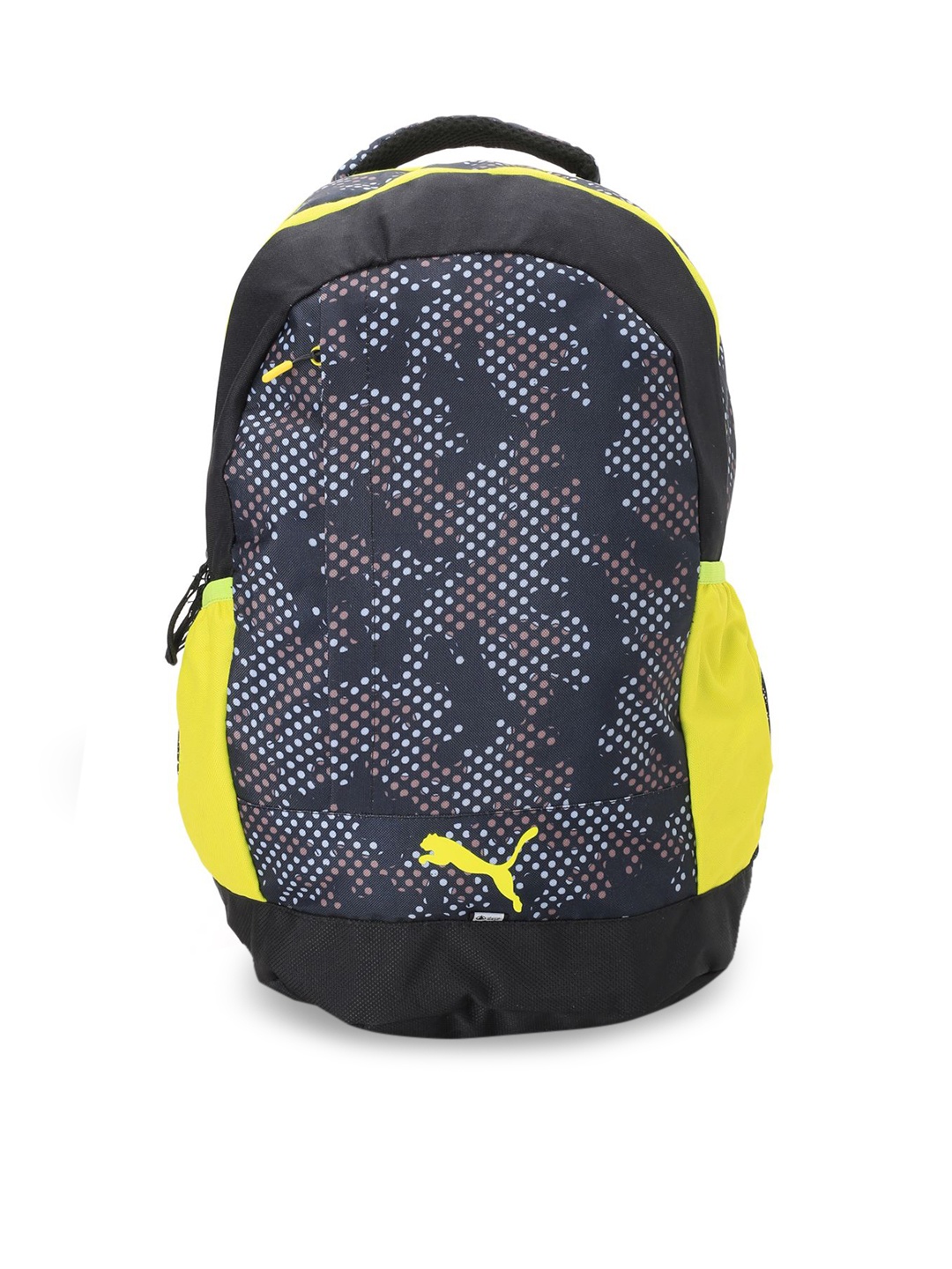 

Puma Unisex Black & Yellow Graphic Backpack