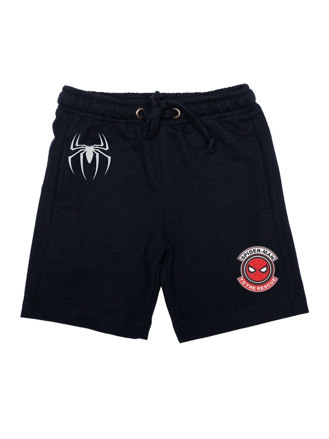 

Marvel by Wear Your Mind Boys Navy Blue Spiderman Printed Regular Fit Regular Shorts